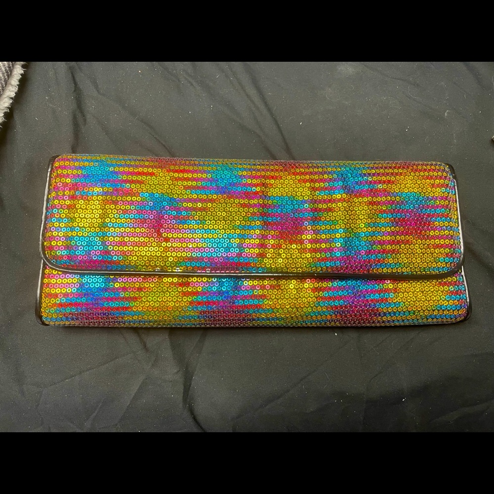 Rainbow Sequin Aldo Clutch